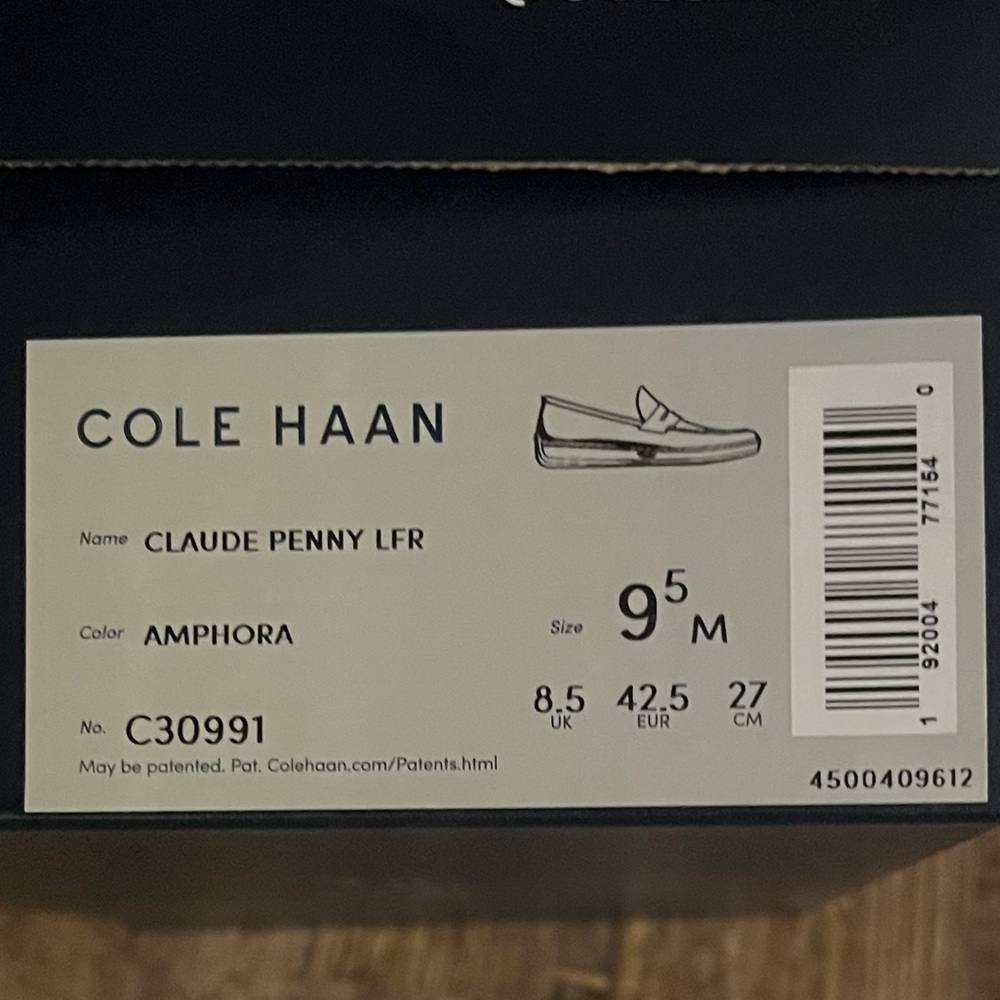 EUC! Cole Haan Claude Penny Loafer Amphora with box like new Size 9.5 - Picture 8 of 8